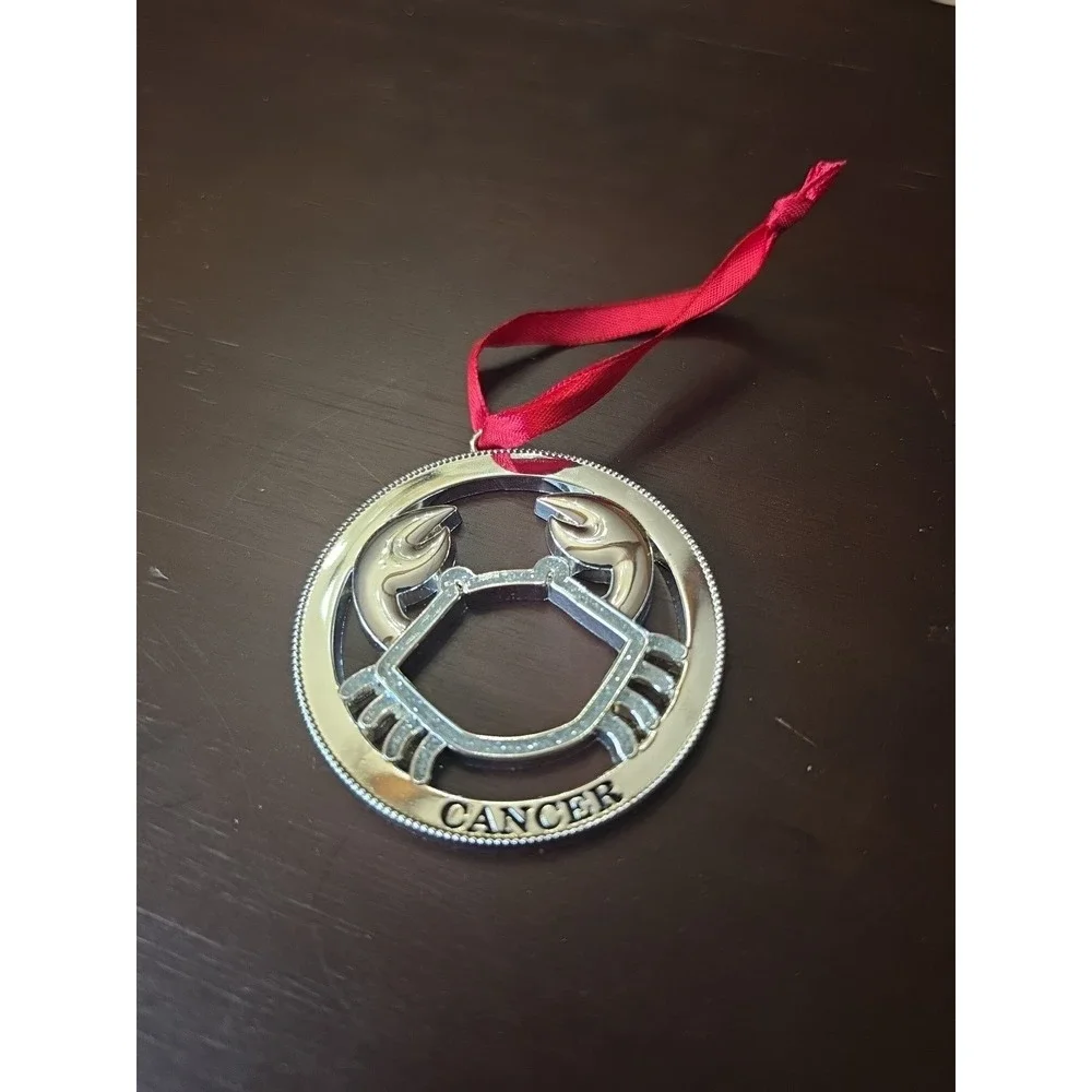 Cancer Horoscope Sign Ornament Harvey Lewis Crystals Xmas Holiday